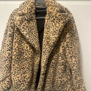Kelly & Katie Animal Print Teddy Jacket REVERSIBLE. NEW WITHOUT TAGS!!